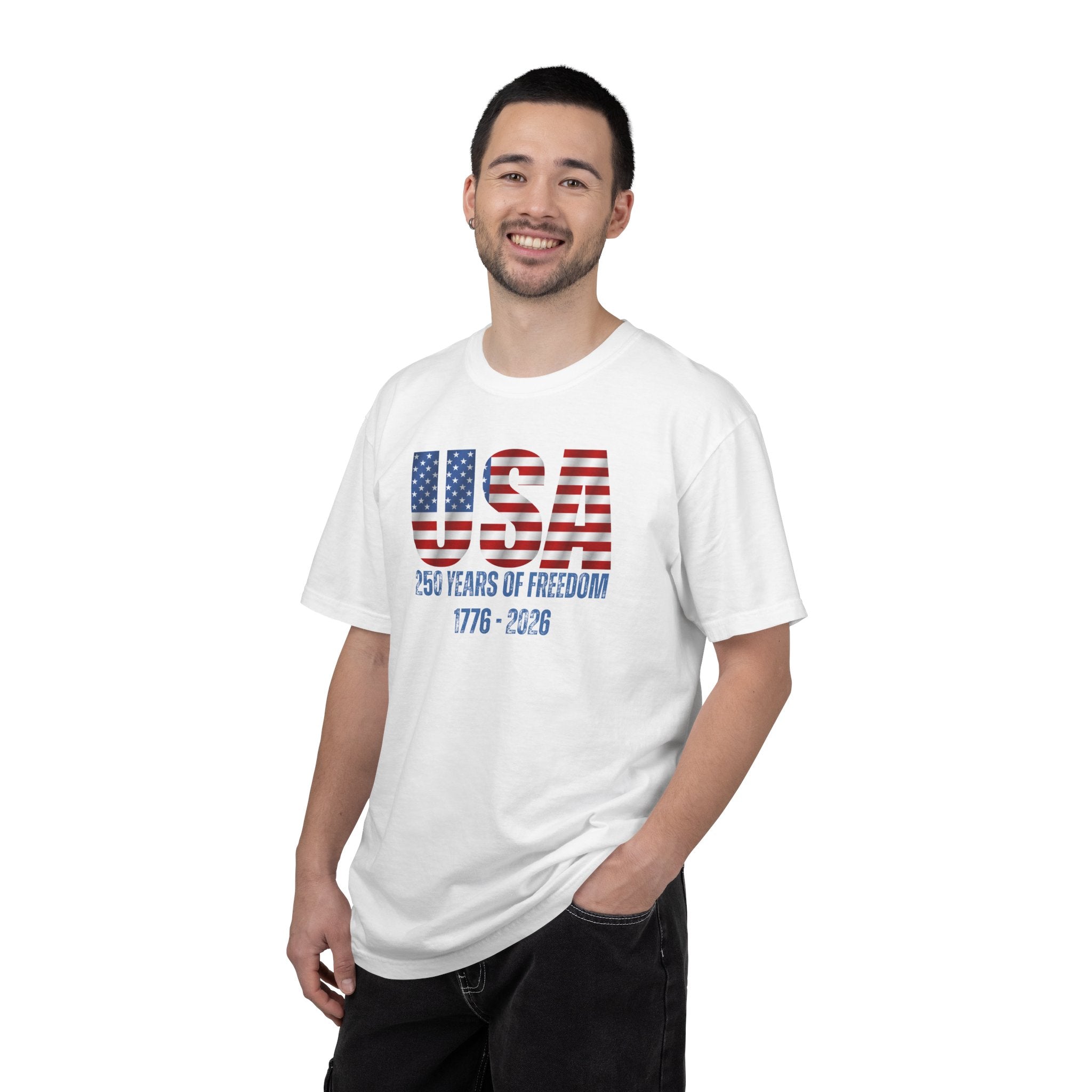 USA 250 Years of Freedom T-Shirt — Patriotic Bicentennial Anniversary Tee