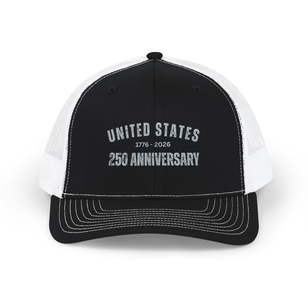 United States 250th Anniversary Embroidered Trucker Cap