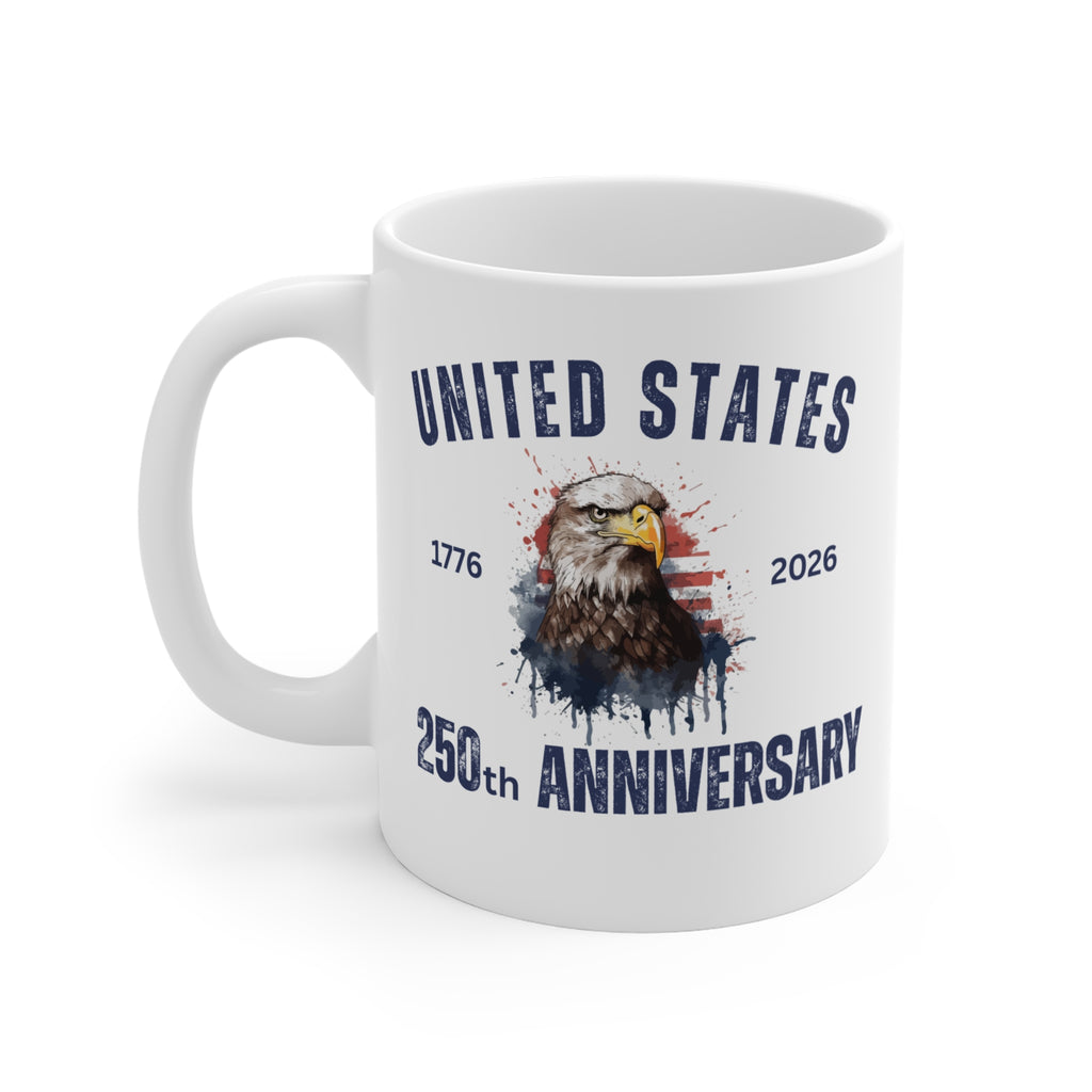 250th Anniversary Eagle Mug - United States 1776-2026 Commemorative Coffee Cup